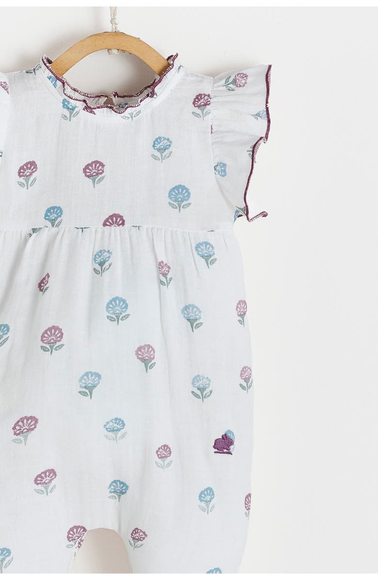 Babycottons Premium Cotton Meli Agra Overall for Infant, Alternate, color, Off White