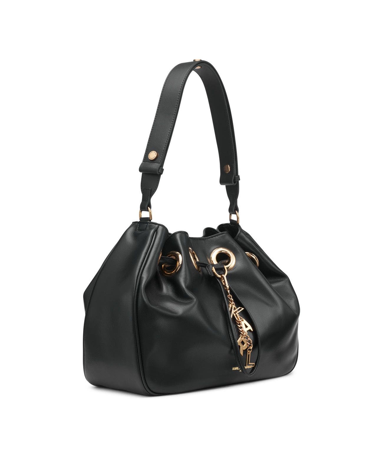 KARL LAGERFELD PARIS Desiree Large Leather Hobo, Alternate, color, 