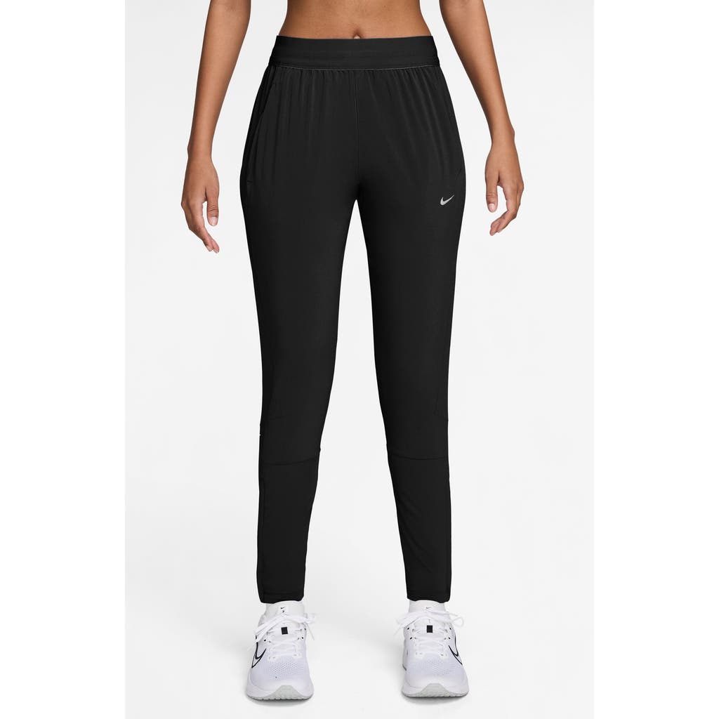 Nike Swift Dri-fit Mid Rise Running Pants In Blue
