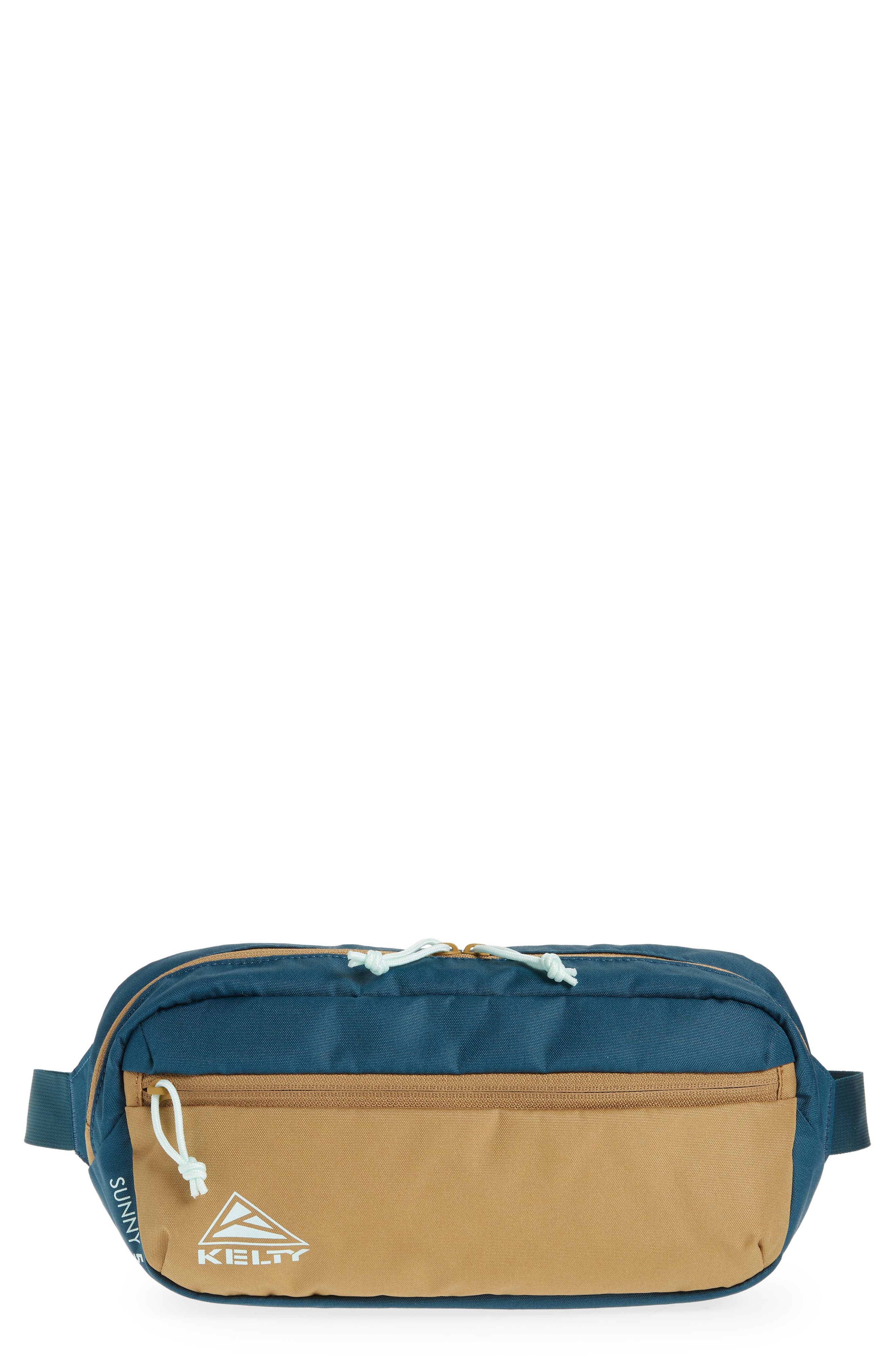 Sunny 5-Liter Water Repellent Belt Bag, Main, color, POND/ DULL GOLD