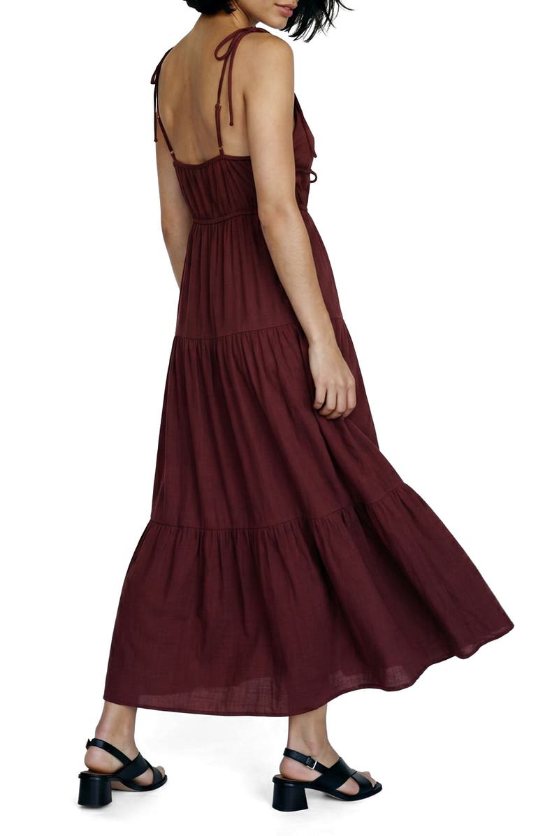 VERO MODA Athena Tiered Midi Dress, Alternate, color, 