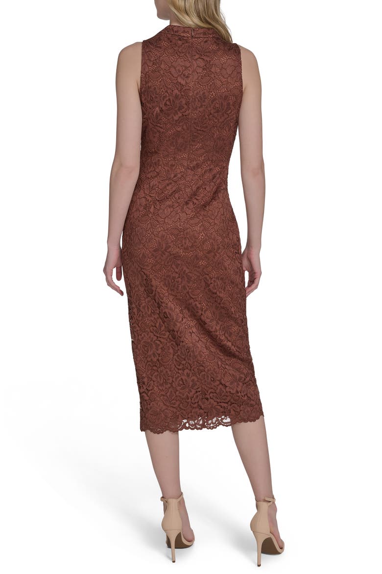 vince camuto lace midi dress Lace Long Sleeve Body-Con Midi Dress (Women)
