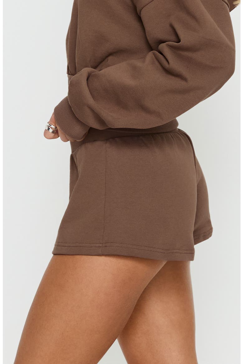Daybreak Rib Waist Shorts, Alternate, color, COCOA