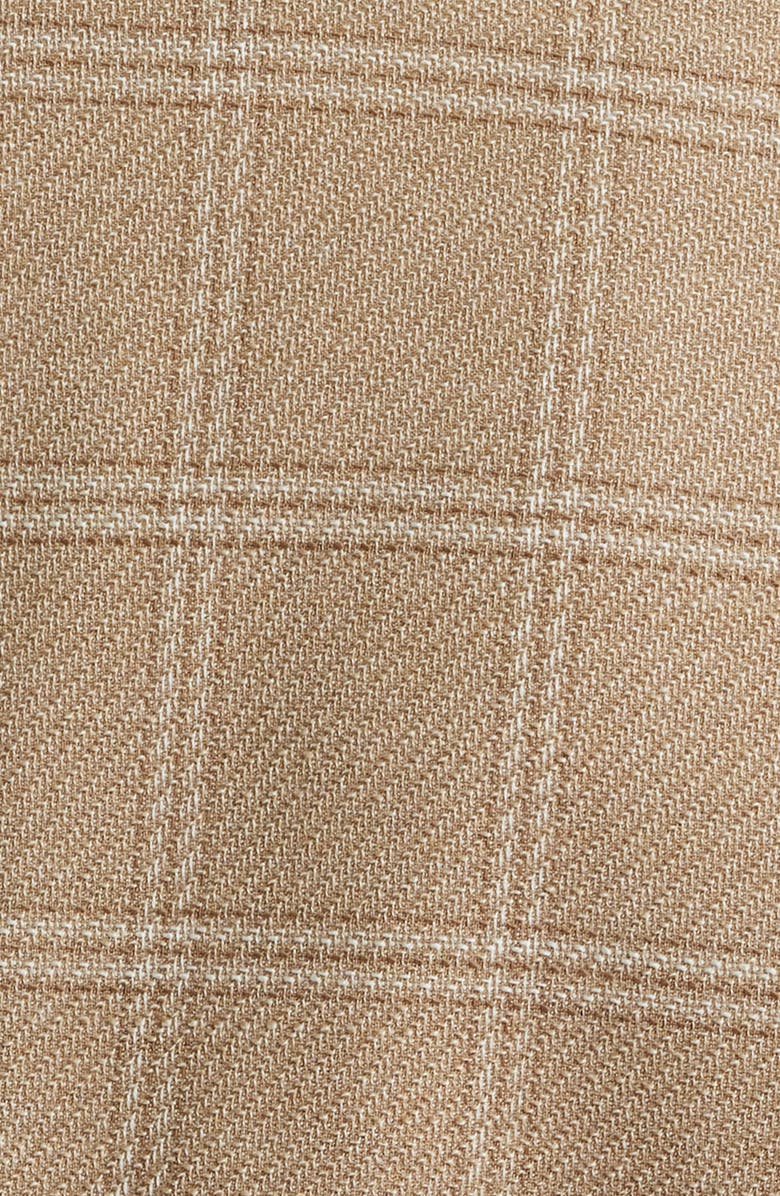 BOSS Hanry Slim Fit Check Stretch Wool & Cotton Sport Coat, Alternate, color, Medium Beige