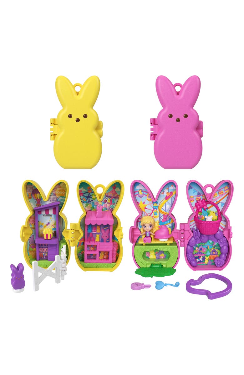 Polly Pocket x PEEPS<sup>®</sup> 2-Pack Compact Activity Set, Alternate, color, Pink/Yellow