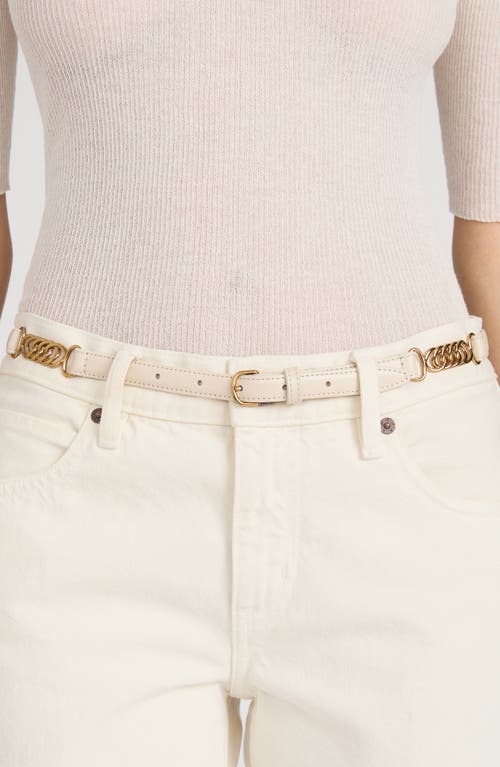 FRAME The Twisted Link Belt in Cream at Nordstrom, Size Medium