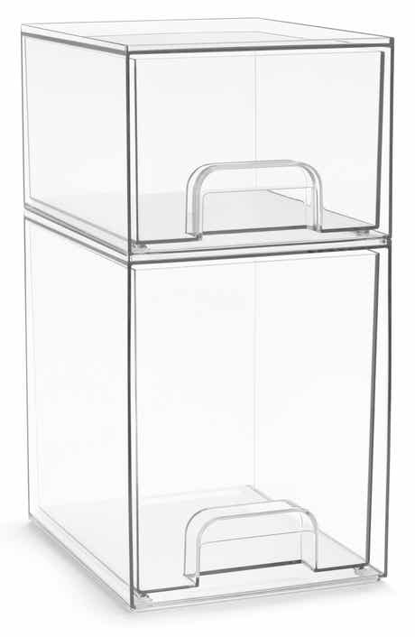 2-Piece Stackable Drawer Set