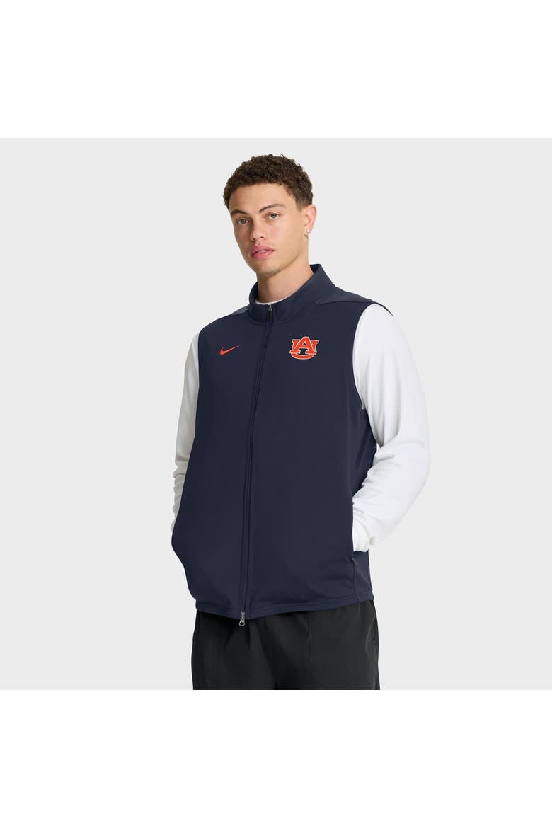 Men's Nike Navy Auburn Tigers Primetime Victory Full-Zip Vest, Alternate, color, Navy