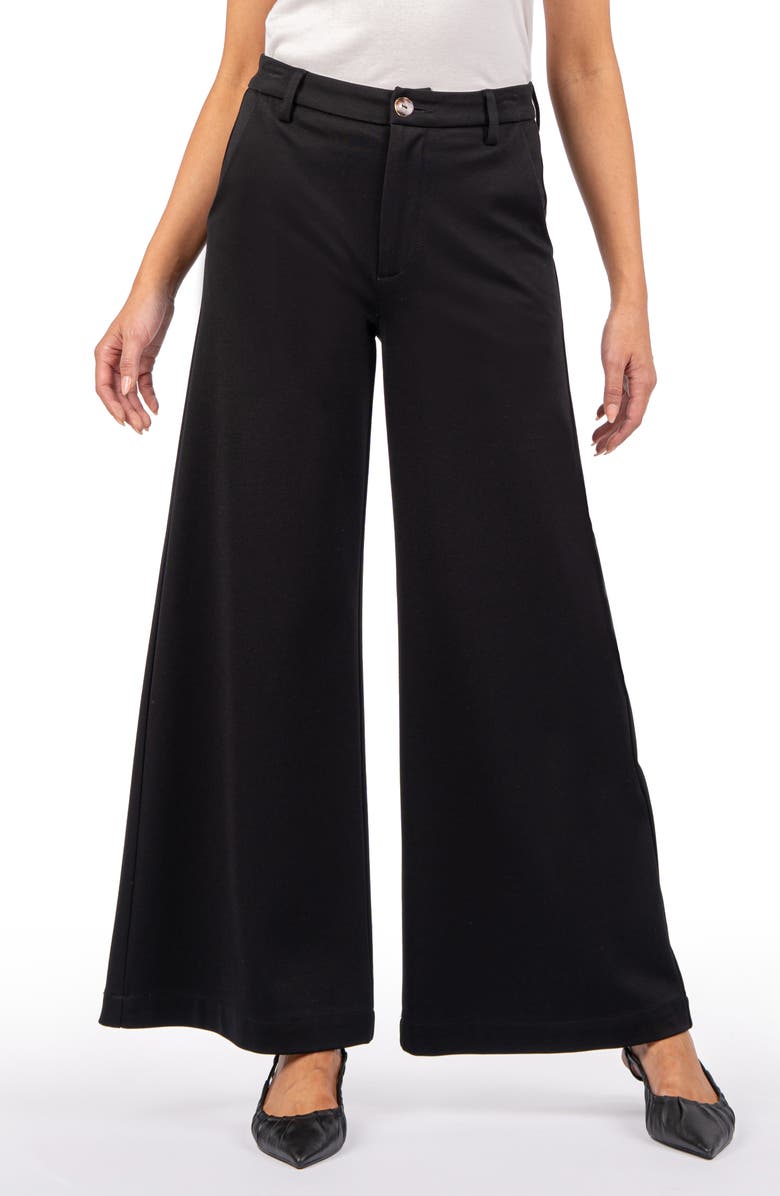 KUT from the Kloth Meg High Waist Super Wide Leg Twill Pants, Main, color, 