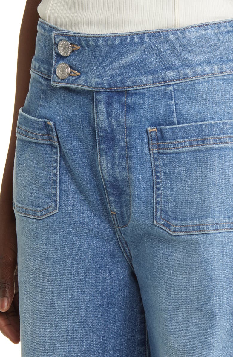 FRAME Le Hardy Patch Pocket High Waist Wide Leg Jeans, Alternate, color, 