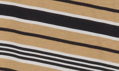 Rag & Bone Mai Boxy Stripe T-shirt In Earth Stripe