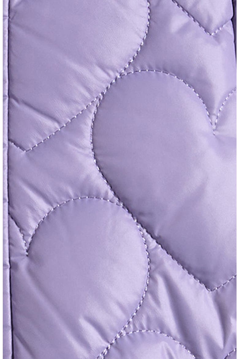 Kids' Heart Quilt Hood Puffer Jacket, Alternate, color, PURPLE