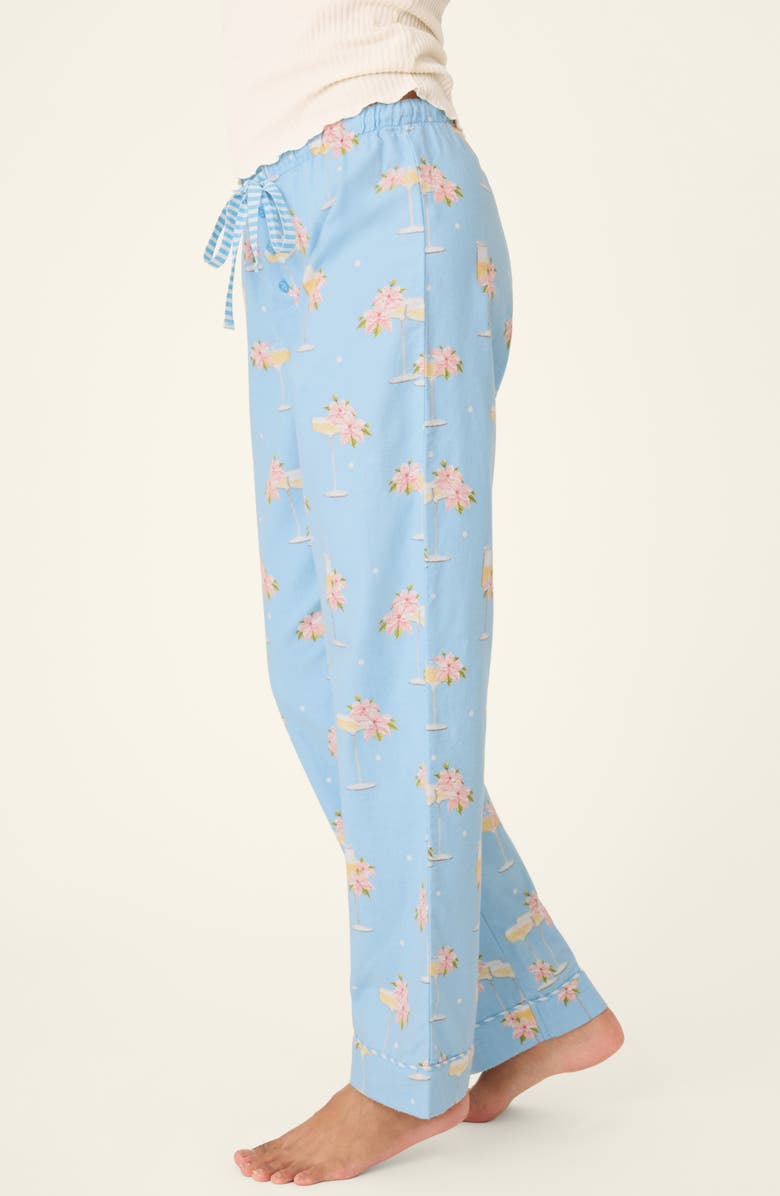 PJ Salvage Fizz the Season Pajama Pants, Alternate, color, Light Sky