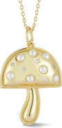 GLAZE JEWELRY Mushroom Pendant Neckalce