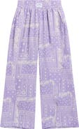 Palm Angels Kids' Astropaisley Split Wide Leg Pants