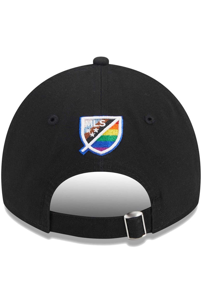 Men's New Era Black New York City FC Pride 9TWENTY Adjustable Hat, Alternate, color, Black