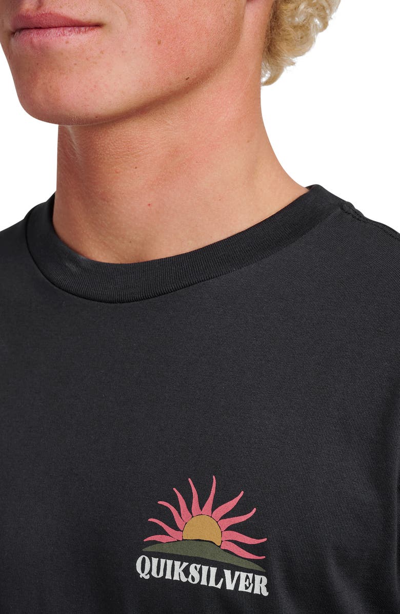Quiksilver Dawn Patrol Long Sleeve Graphic T-Shirt, Alternate, color, Black