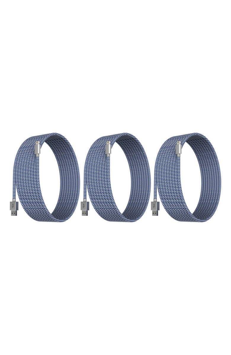 The Posh Tech 3-Pack MFI Lightning Cables, Main, color, 