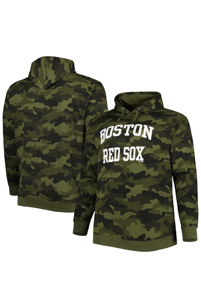 PROFILE Men's Camo Boston Red Sox Allover Print Pullover Hoodie, Main, color, 