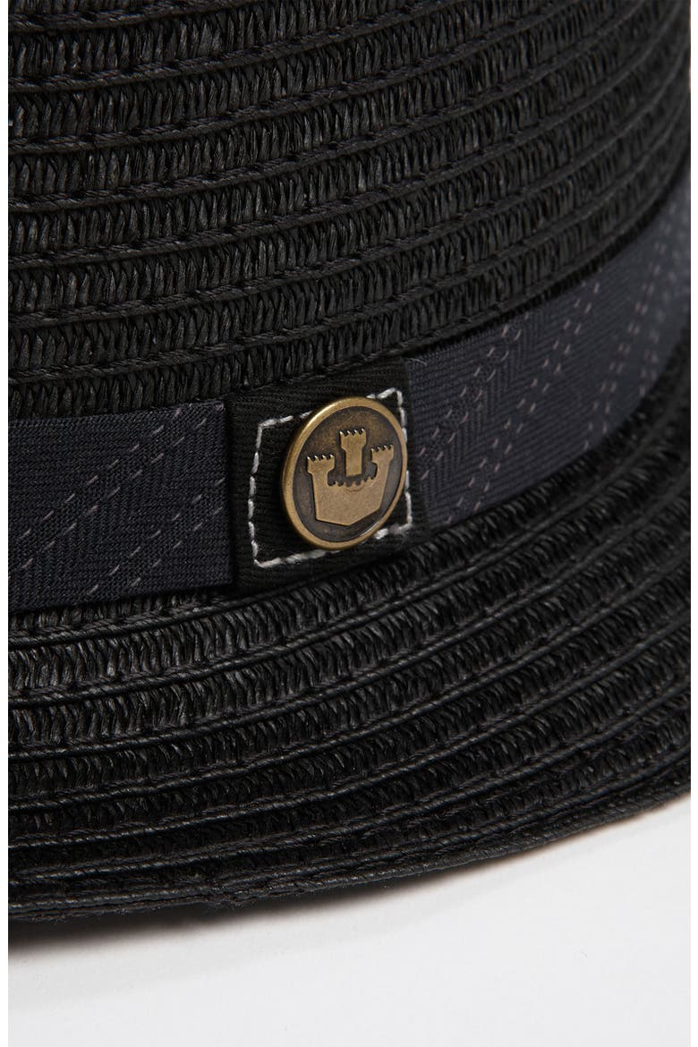 Goorin Brothers 'Fine Day' Straw Fedora, Alternate, color, BLACK