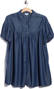 LOIT Tencel Lyocell Trapeze Dress