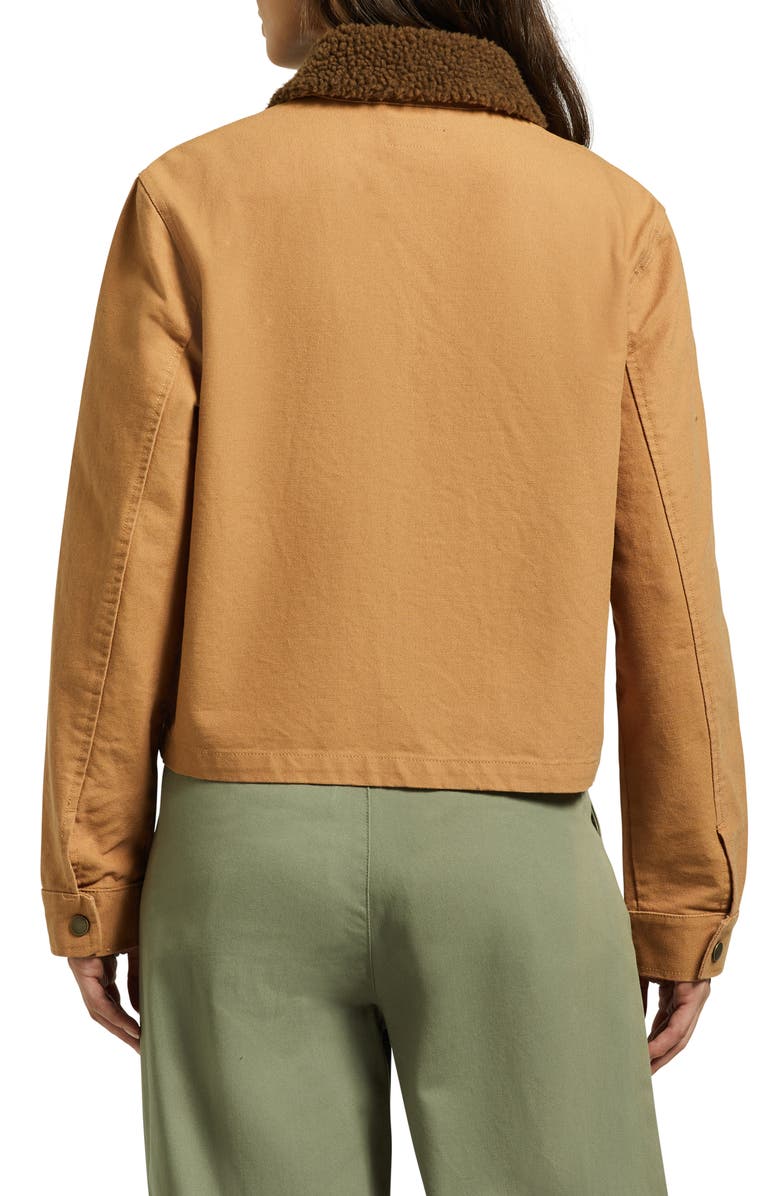 Brixton Mechanic's Garage Cotton Canvas Jacket, Alternate, color, Tobacco Brown