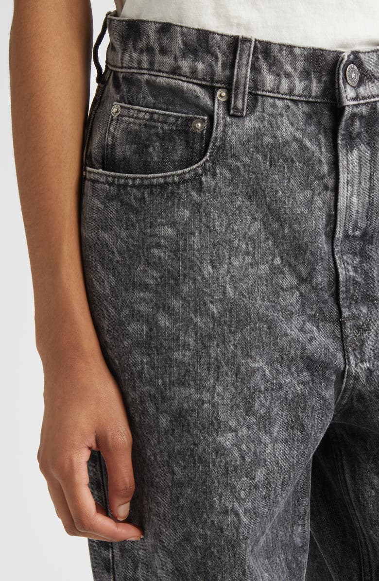 Golden Goose Journey W's Kim Straight Leg Jeans, Alternate, color, Black Marble