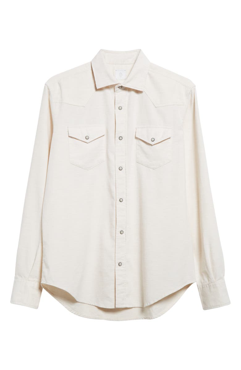 Eleventy Cotton Corduroy Western Shirt, Alternate, color, 