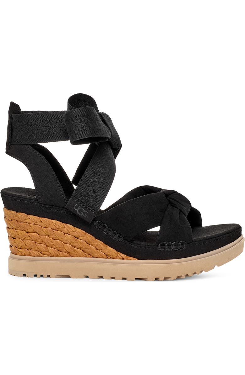 UGG<sup>®</sup> Ileana Ankle Wrap Wedge Sandal, Alternate, color,