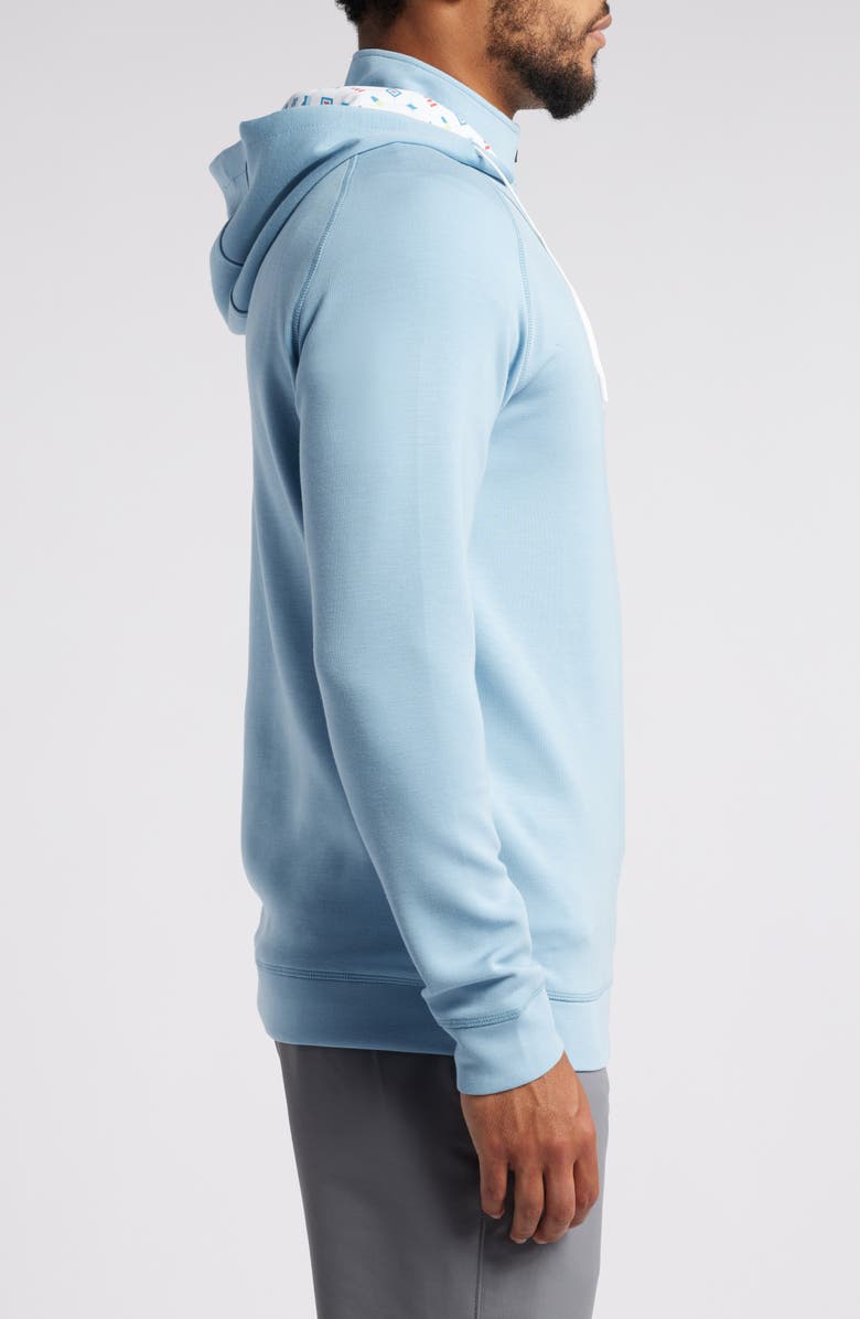 Swannies Conway Quarter Zip Golf Hoodie, Alternate, color, Horizon Blue