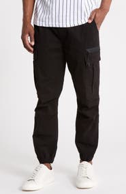 DENIM AND FLOWER Stretch Cotton Cargo Joggers