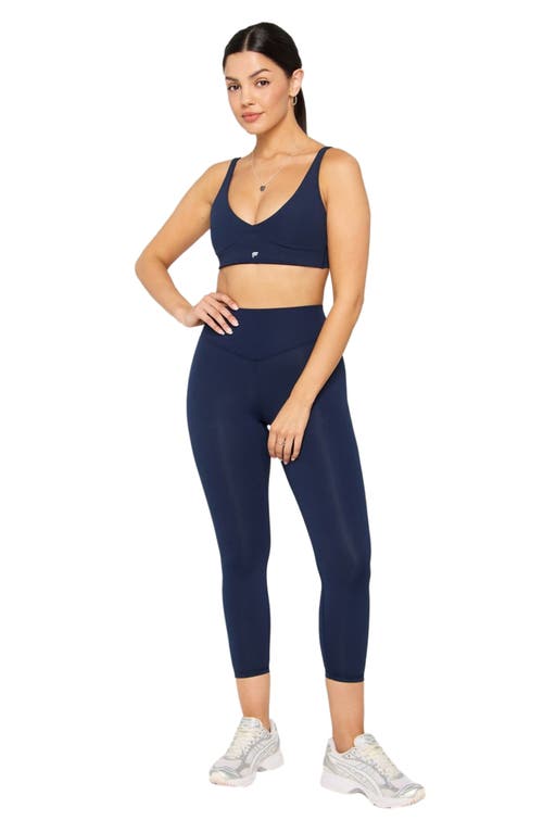 Fabletics Pureluxe Longline Low Impact Bra In Blue