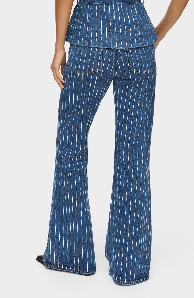 ALIGNE Diamante Flare Jeans, Alternate, color, Mid Blue