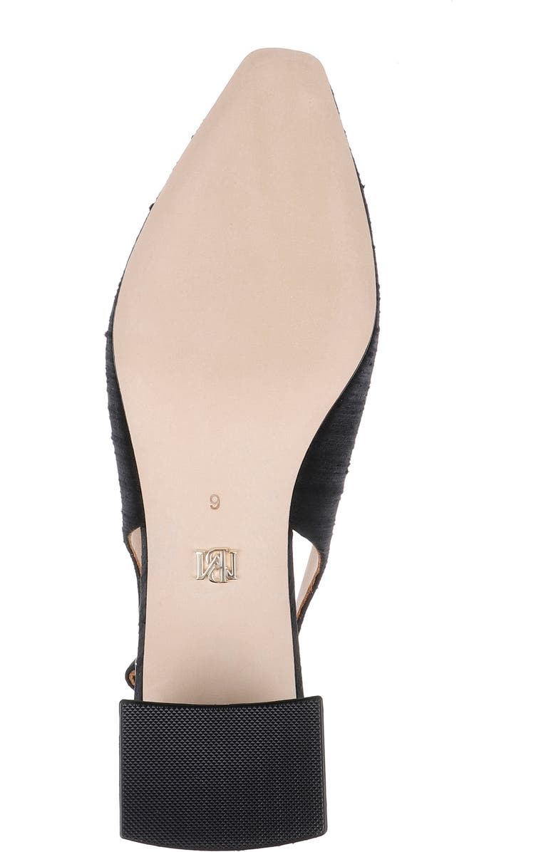 BADGLEY MISCHKA Oaklee Block Heel Slingback Pump, Alternate, color, Black Silk