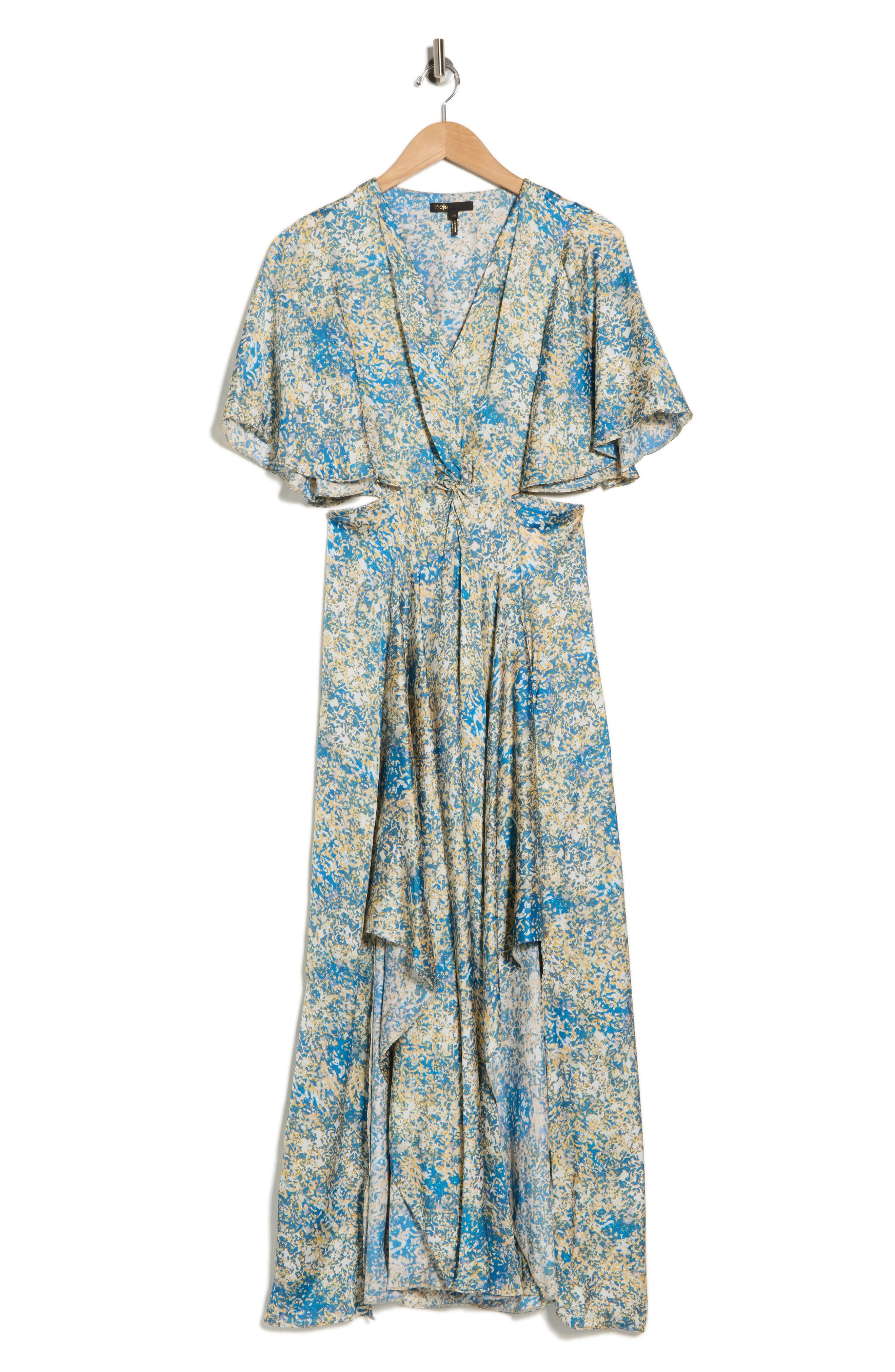maje Reniliche Cutout Maxi Dress