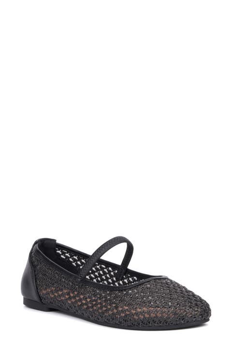 Lara Woven Ballet Flat (Women)