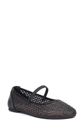 New York And Company Lara Woven Ballet Flat In Black