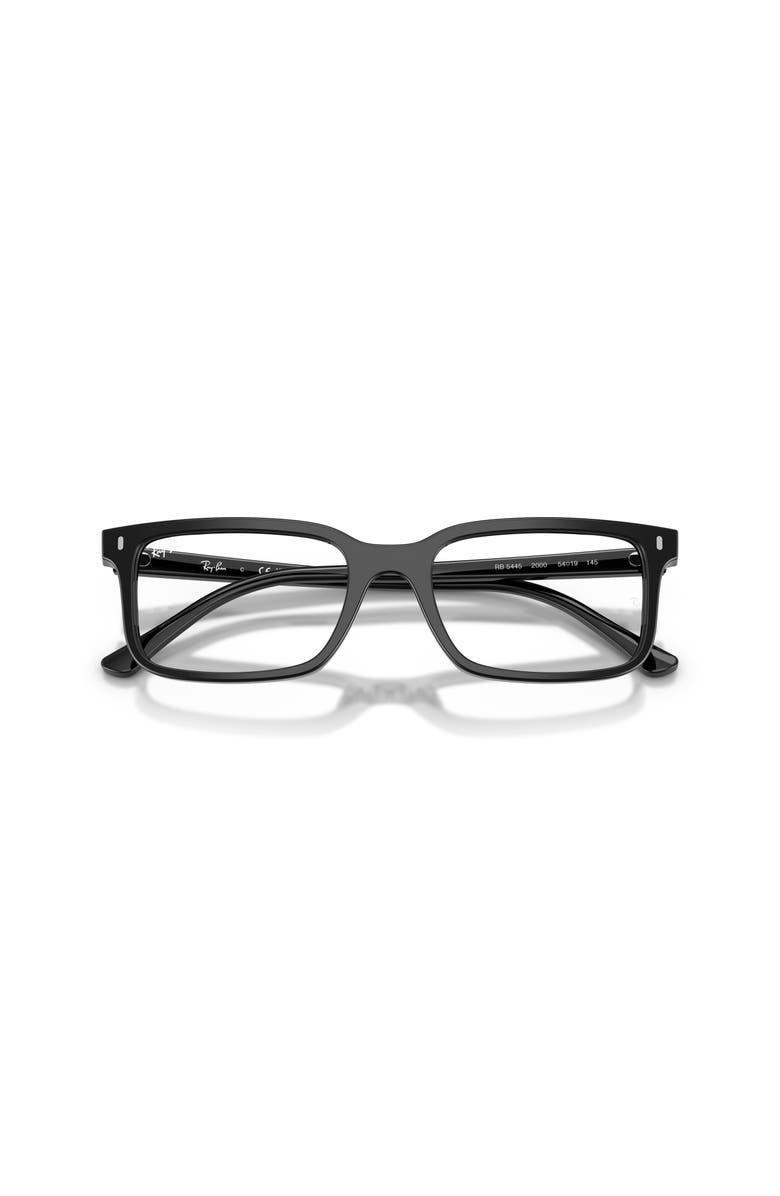Ray-Ban 54mm Square optical glasses, Alternate, color, Black