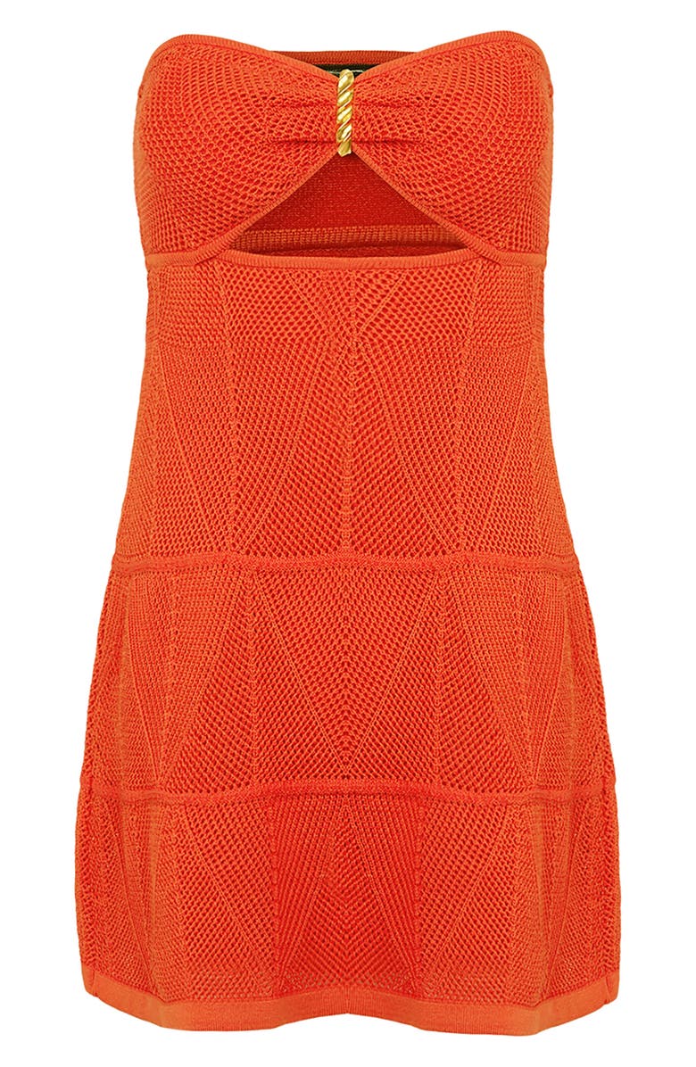 ViX Paula Hermanny Silvie Strapless Cover-Up Minidress, Alternate, color, 