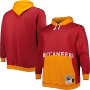 Mitchell & Ness Men's Mitchell & Ness Red/Orange Tampa Bay Buccaneers Big & Tall Big Face Pullover Hoodie