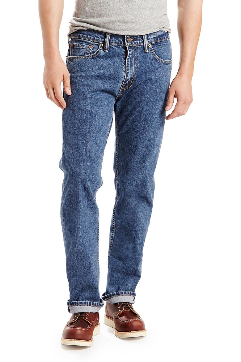 505™ Regular Stonewash Jeans, Main, color, STONEWASH STRETCH