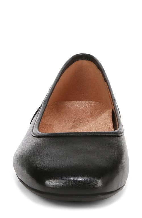 Shop Vionic Orinda Square Toe Flat In Black