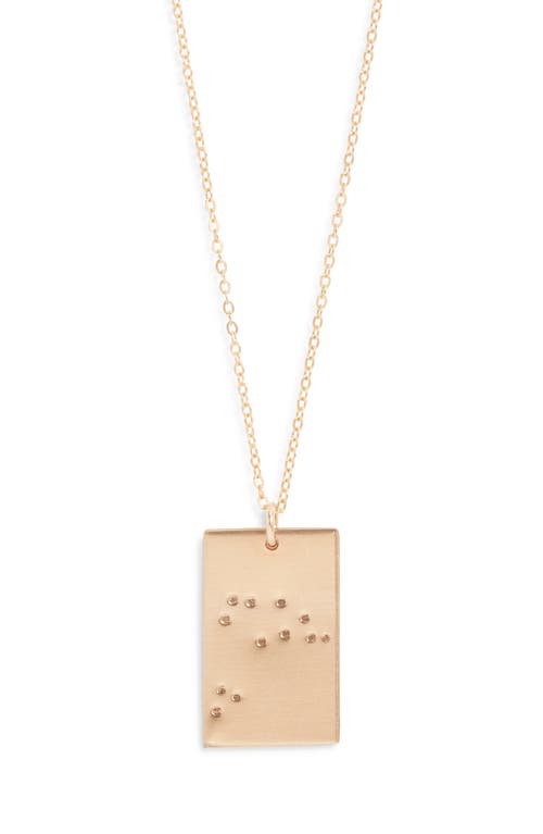 Set & Stones Zodiac Constellation Pendant Necklace In Neutral