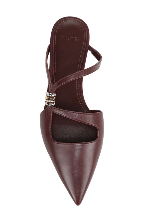 Vince Gilia Pointed Toe Flat In Red