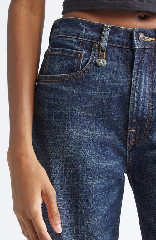R13 Pauline Jeans Hoyt Blue Stretch In Blue
