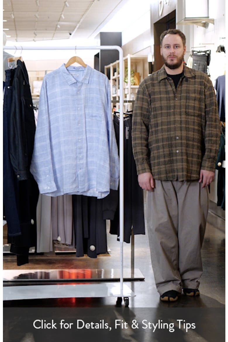 Paradiso Plaid Linen Button-Up Shirt video