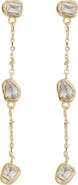Panacea Crystal Linear Drop Earrings