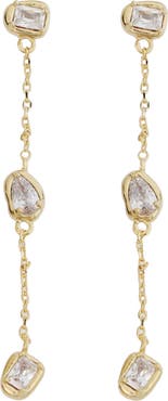 Panacea Crystal Linear Drop Earrings