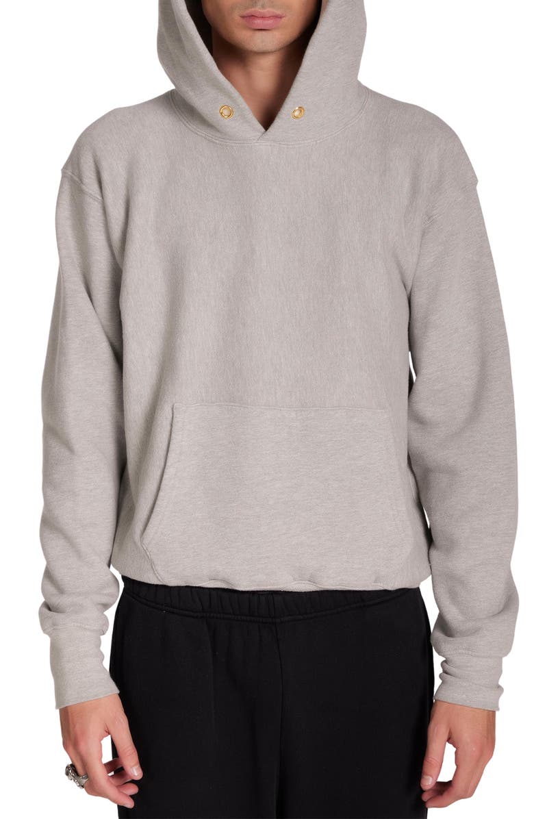 Les Tien HeavyWeight Cropped Hoodie, Alternate, color, Heather Grey