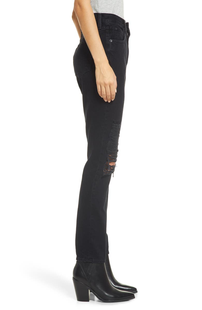 SLVRLAKE Beatnik High Waist Ankle Slim Skinny Jeans, Alternate, color,